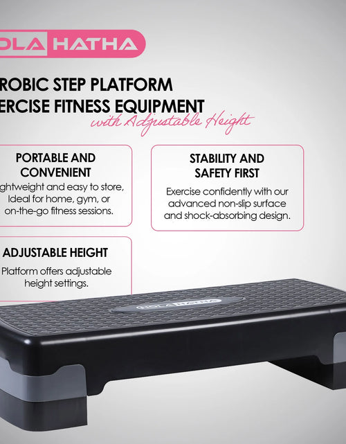 Load image into Gallery viewer, Aerobic Step Platform Exercise Fitness Equipment W/ Adjustable Height

