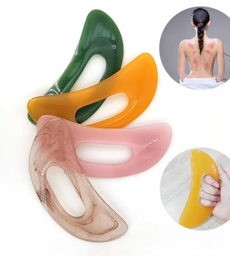 1Pc Guasha Board Resin Beeswax/Synthetic Resin Tool Scrpy Aping Board Massage Tool Guasha Massage Board Scraper Massage Thera