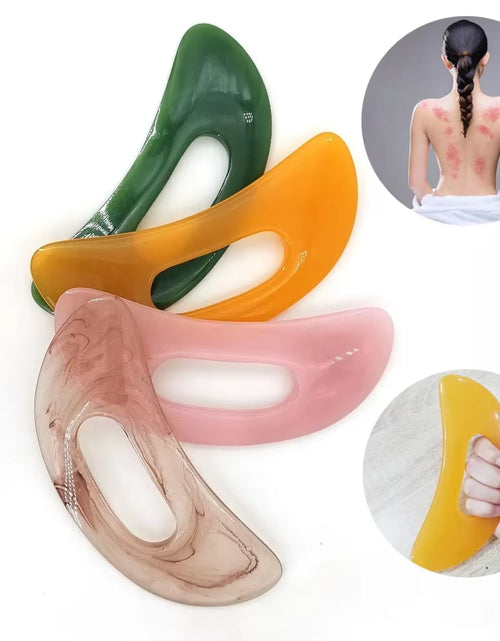 Load image into Gallery viewer, 1Pc Guasha Board Resin Beeswax/Synthetic Resin Tool Scrpy Aping Board Massage Tool Guasha Massage Board Scraper Massage Thera
