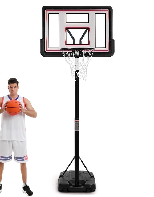 Load image into Gallery viewer, 44In Basketball Hoop Adjustable Height 6.56Ft-10Ft Goal Durable Outdoor Portable Basketball System for All Age Ranges
