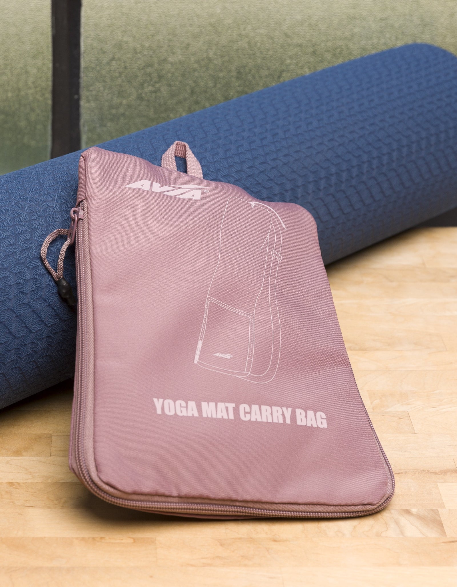 20 Liter Midnight Mauve Yoga Mat Bag Carry Sports, Unisex, Polyester