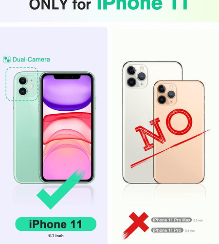 Iphone 11 Case, Iphone 11 Wallet Case with [RFID Blocking] Card Slots Stand Magnetic Closure, Protective PU Leather [Shockproof TPU] Flip Cover Compatible with Iphone 11 (2019 6.1 Inch), Black