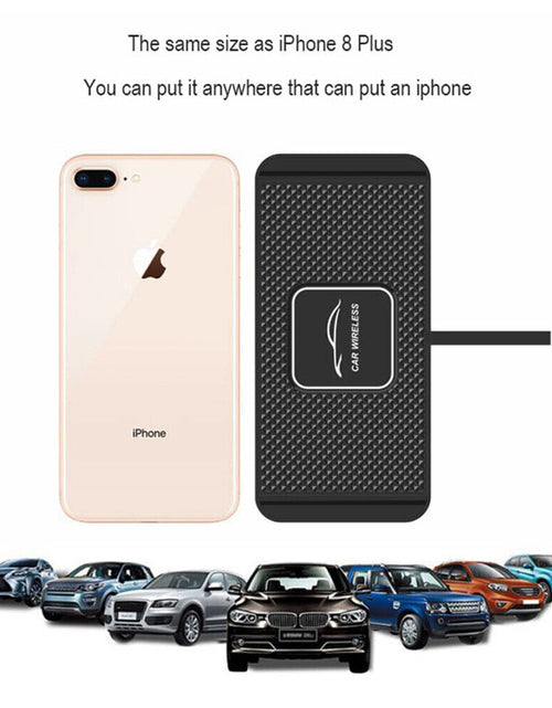Load image into Gallery viewer, Wireless Car Phone Charger Fast Charging Pad Mat for Iphone Samsung Universal
