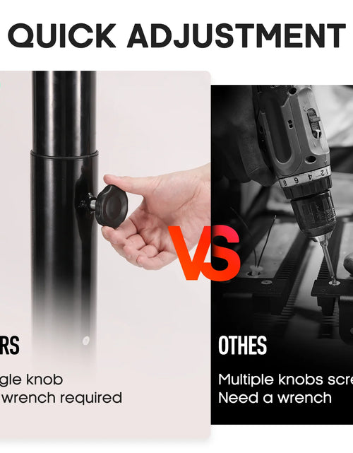 Load image into Gallery viewer, 44In Basketball Hoop Adjustable Height 6.56Ft-10Ft Goal Durable Outdoor Portable Basketball System for All Age Ranges
