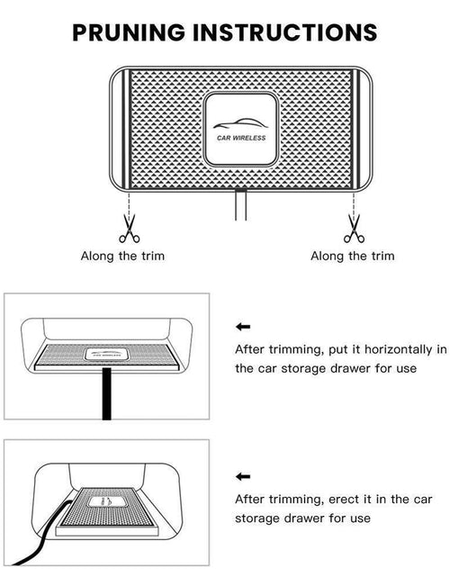 Load image into Gallery viewer, Wireless Car Phone Charger Fast Charging Pad Mat for Iphone Samsung Universal
