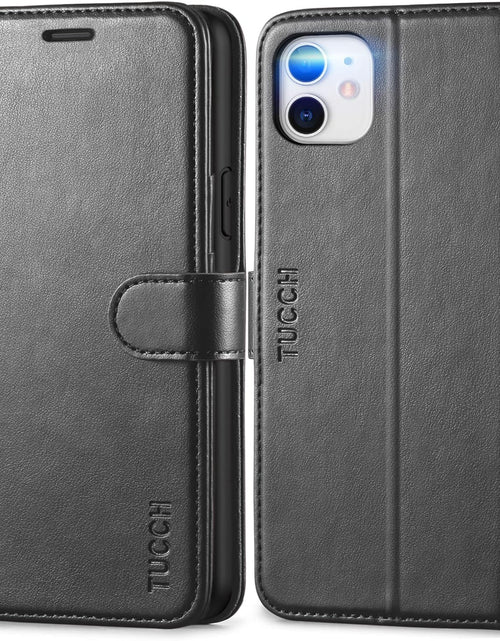 Load image into Gallery viewer, Iphone 11 Case, Iphone 11 Wallet Case with [RFID Blocking] Card Slots Stand Magnetic Closure, Protective PU Leather [Shockproof TPU] Flip Cover Compatible with Iphone 11 (2019 6.1 Inch), Black
