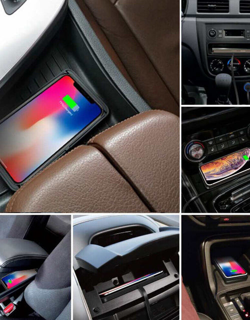 Load image into Gallery viewer, Wireless Car Phone Charger Fast Charging Pad Mat for Iphone Samsung Universal
