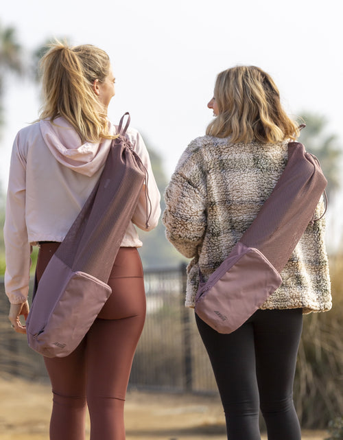 Load image into Gallery viewer, 20 Liter Midnight Mauve Yoga Mat Bag Carry Sports, Unisex, Polyester
