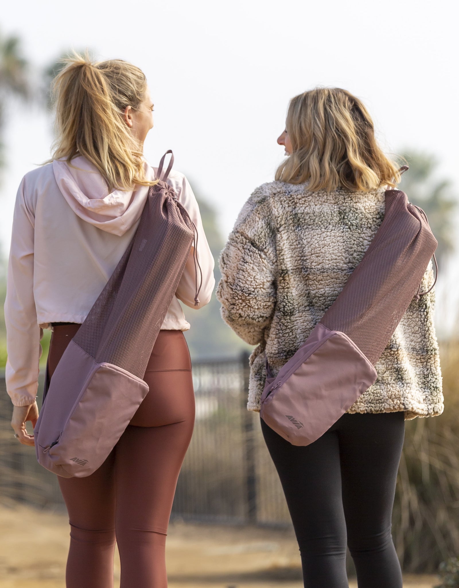 20 Liter Midnight Mauve Yoga Mat Bag Carry Sports, Unisex, Polyester