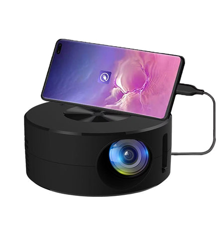 Mini Remote Control Projector for Mobile Phone Built in Speaker LED Home Media Sync Screen USB Video Beamer