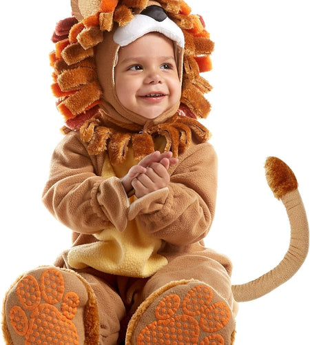 Halloween Lion Costume Toddler with Toy Zebra, Kids Lion Costume for Baby Halloween Dress up Party
