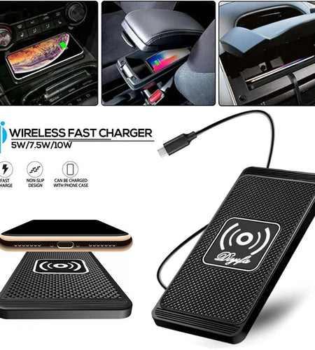 Wireless Car Phone Charger Fast Charging Pad Mat for Iphone Samsung Universal